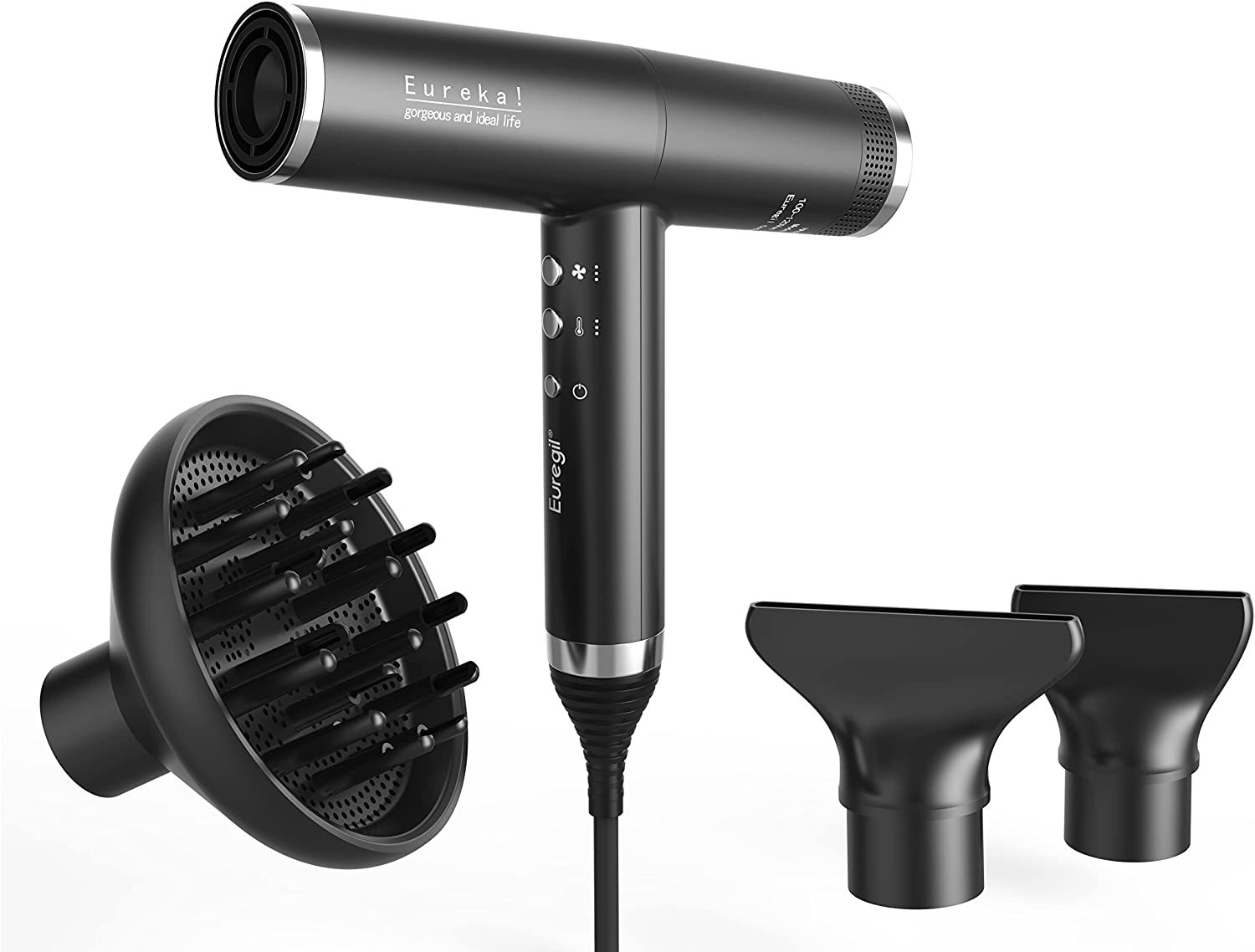  Euregil Professional Ionic Hair Dryer with Diffuser